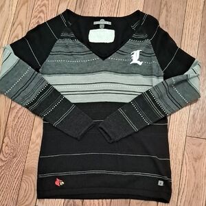 Smartwool Black and Gray V-Neck Sweater